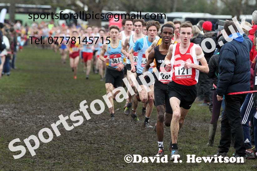 Senior boys, 2020 New Balance English Schools Champs., Sefton Park, Liverpool. Photo: David T. Hewitson/Sports for All Pics
